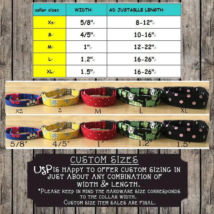 Stars and stripes dog collar and leash set with bow tie