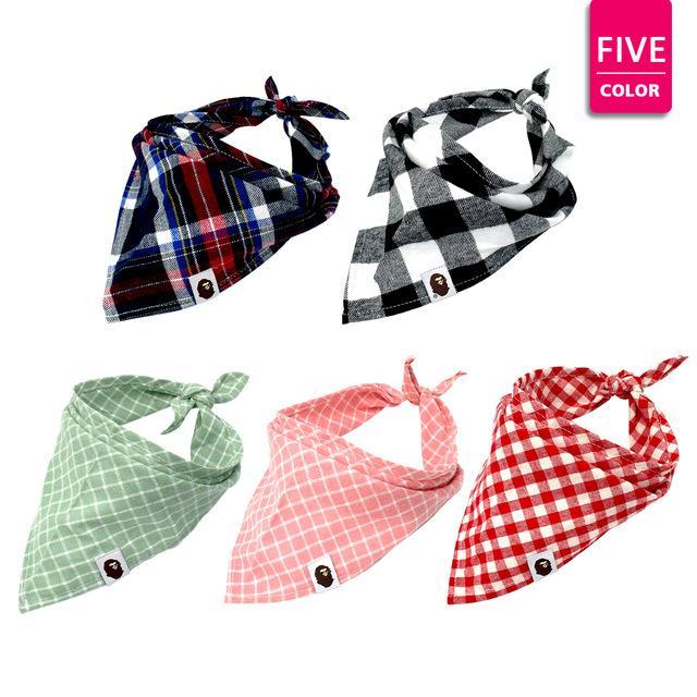Plaid Dog Bandana Collar