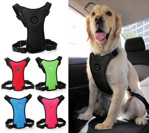 Soft Nylon Mesh Dog Car Seat Harness