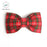 Dog Collar with Bow Tie Christmas Red Plaid