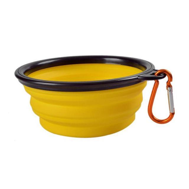 Premium Quality Collapsible Silicone Travel Pet Bowl Duo