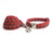 Dog Collar with Bow Tie Christmas Red Plaid