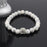 Dog Paw Print Natural Stone Mala Bead Yoga Bracelet
