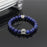Dog Paw Print Natural Stone Mala Bead Yoga Bracelet