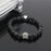 Dog Paw Print Natural Stone Mala Bead Yoga Bracelet